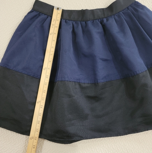 NEW Express Black and Blue Women's Skirt Size 10 Color Block Full - Picture 6 of 13